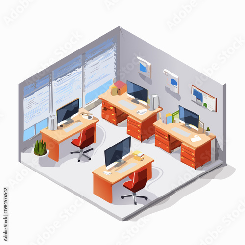 interior of office in building