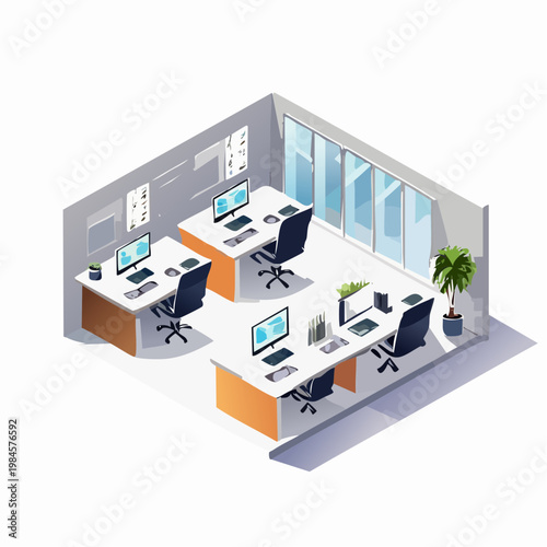 interior of office in building
