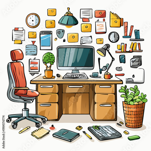interior of office in building
