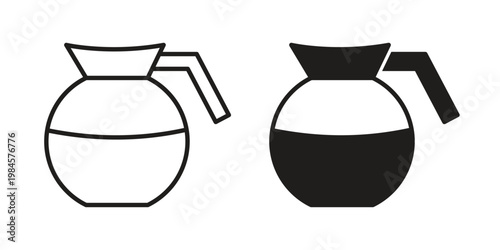 Coffee pot icon graphic vectors for website design