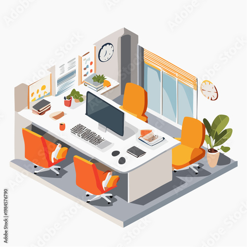 interior of office in building