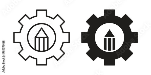 Customization icon graphic vectors for website design