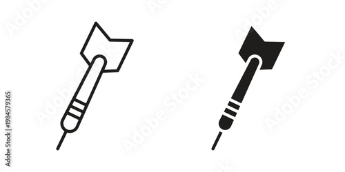 Dart icon graphic vectors for website design