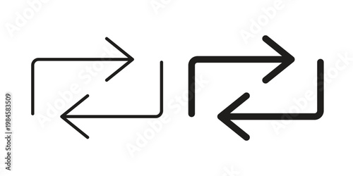 Exchange icon graphic vectors for website design