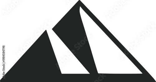 Abstract Mountain Peak Design