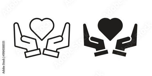 Heart Health icon graphic vectors for website design
