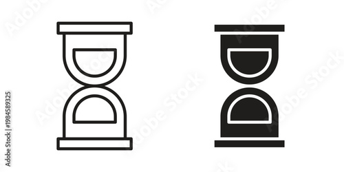 Hourglass icon graphic vectors for website design