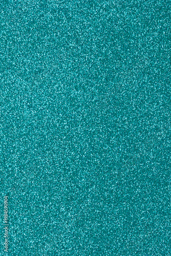 Festive teal glitter background