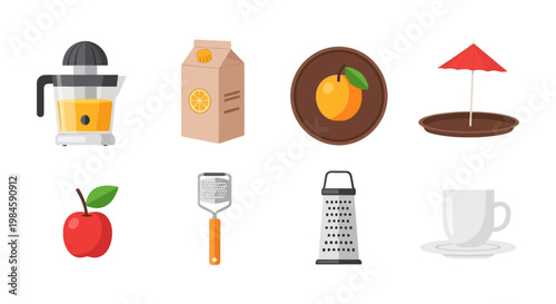 Assorted Kitchen Items and Food Ingredients Collection