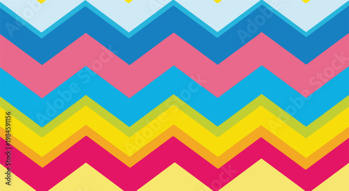 colorful zigzag chevrons pattern abstract background with bright colors