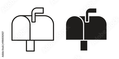 Mailbox icon graphic vectors for website design