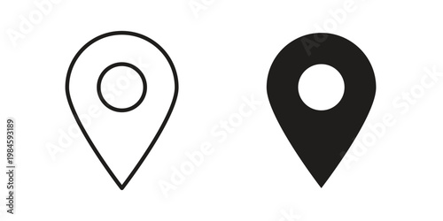 Map marker icon graphic vectors for website design