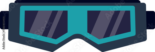 Protective safety goggles designed for industrial work and scientific laboratory environments