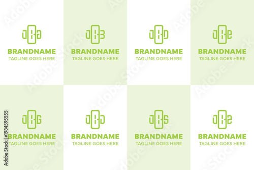 Letters JBA JBB JBD JBE JBG JBJ JBS JBZ Plus Logo Set, suitable for clinic, hospital, pharmacy, medical, or positive brand
