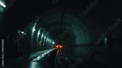 tunnel in the night