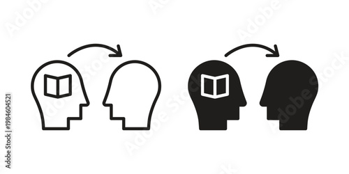Share thoughts icon graphic vectors for website design