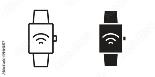 Smartwatch icon graphic vectors for website design