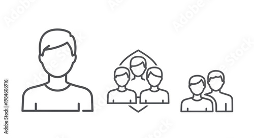 Group of people icons representing community and teamwork.