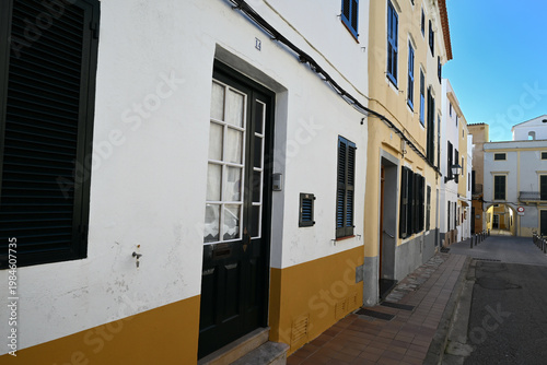 Rue de la vieille ville de Ciutadella sur l'île de Minorque