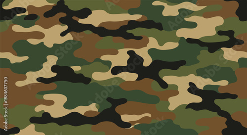 forest woodland camouflage pattern texture with olive greens and earthy tones
