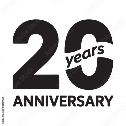 A bold graphic displaying the number 23 with years and anniversary text