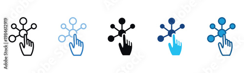 Interactive Icon Set Multiple Style Of