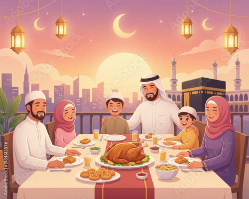  Eid Mubarak concept photography, Ramadan Kareem greeting background, Hijri new year and Islamic new year