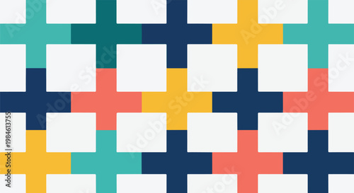 colorful geometric mosaic pattern abstract background