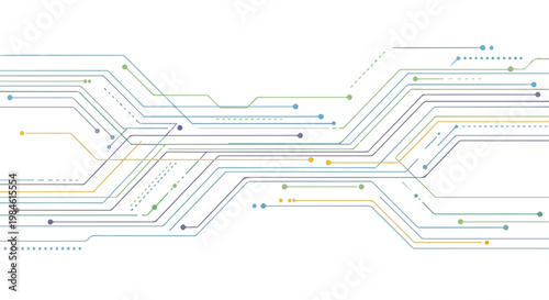 abstract circuit lines vector network design for tech backgrounds