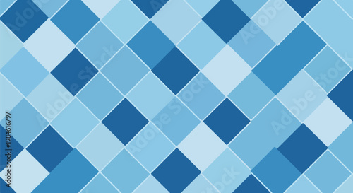 blue diamond mosaic geometric pattern background