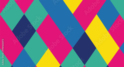 colorful diamond pattern abstract background with geometric tiles