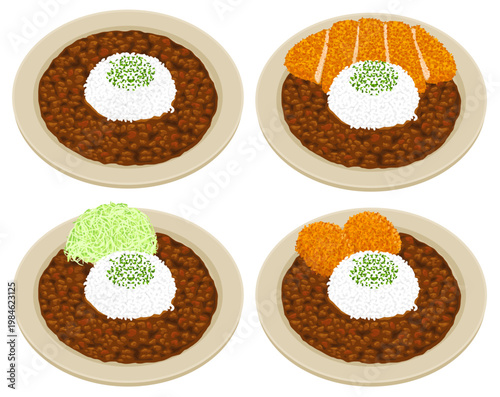 カレーライス4種