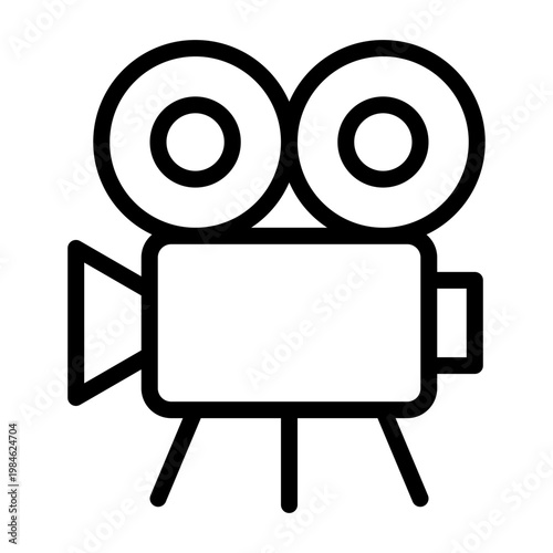 Video Production. Icon Style Line