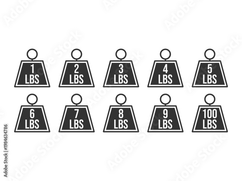 collection lbs design, vector illustration, isolated on transparent background