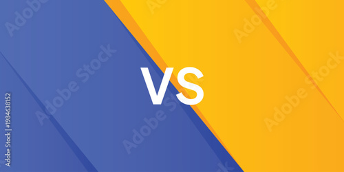 Two color diagonal background. Versus and sport fight banner template