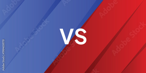 Two color diagonal background. Versus and sport fight banner template