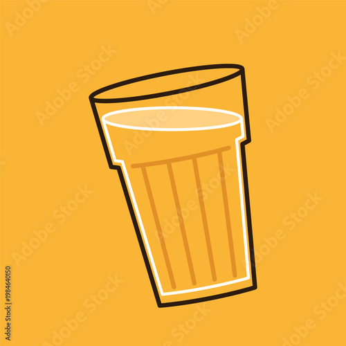 Indian hot drink vector. Indian chai icon. Chai is Indian drink. Kerala tea shop illustration vector eps. Indian Kerala roadside. Kerala tea shop line drawing. Kerala Old.