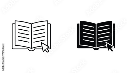 Book Cursor Click Online Learning Education Digital