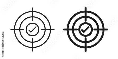 Accuracy icon for graphic and web projects
