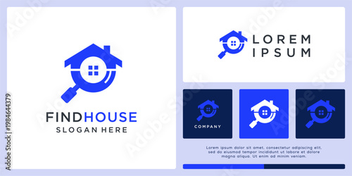 Find house logo design template