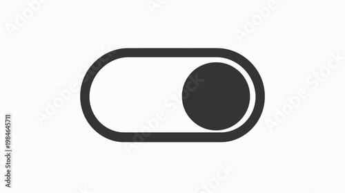 Black toggle switch button icon.