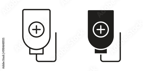 Chemotherapy icon for graphic and web projects