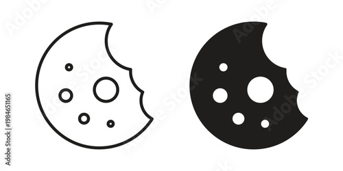 Cookie icon for graphic and web projects