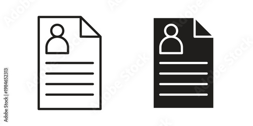 CV icon for graphic and web projects