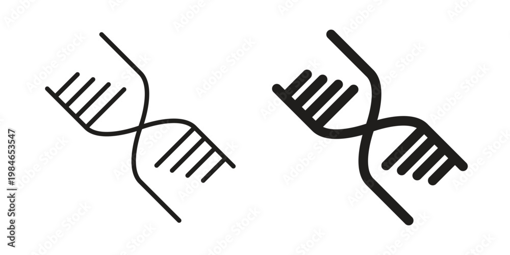 Obraz premium DNA icon for graphic and web projects