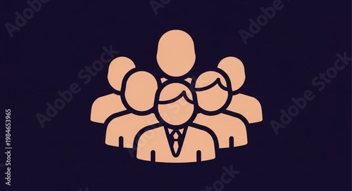 Group of diverse people standing together in unity.