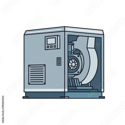 Industrial Ventilation Fan Unit - Powerful Airflow Blower Machine