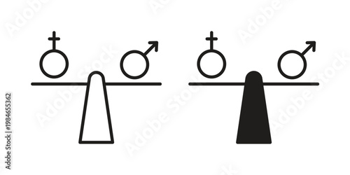 Equality icon for graphic and web projects