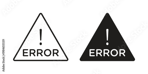 Error icon for graphic and web projects