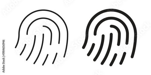 Fingerprint icon for graphic and web projects